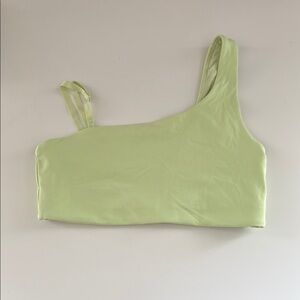 Stori Lime Green One-Shoulder Women's Bra